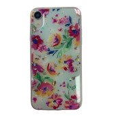 Чехол накладка iPhone Xr  Magic Flower (sky blue)