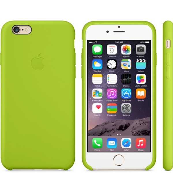 Чехол Накладка для iPhone 6 Apple Silicone Case High Copy (Зелёный) (Силикон)