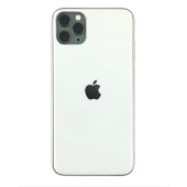 Чехол Накладка для iPhone 11 Pro Glass Silicone Case Logo (silver)
