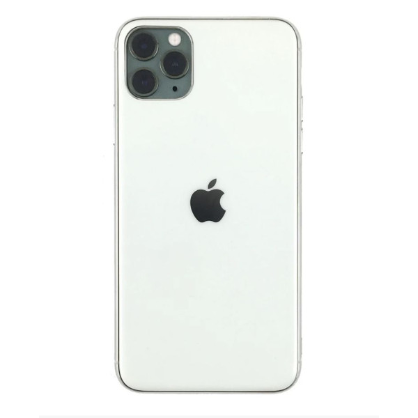 Чехол Накладка для iPhone 11 Pro Glass Silicone Case Logo (silver)
