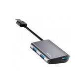 Перехідник Baseus Enjoyment series USB to 3 x USB3,0 HUB Adapter (gray) AOG