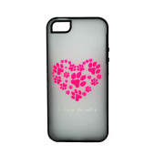 Чехол Накладка для iPhone 5/5S Creative Cace Perfect (Черный) (Пластик)
