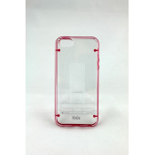Чехол Накладка для iPhone 5/5S KSIX CRYSTAL (розовый) (пластик)