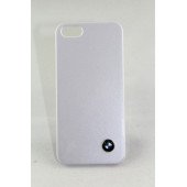 Чехол Накладка для iPhone 5/5S BMW (белый) (пластик)