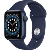 Apple Watch Series 6 GPS 40mm Blue Aluminum Case w. Deep Navy Sport B. (MG143)