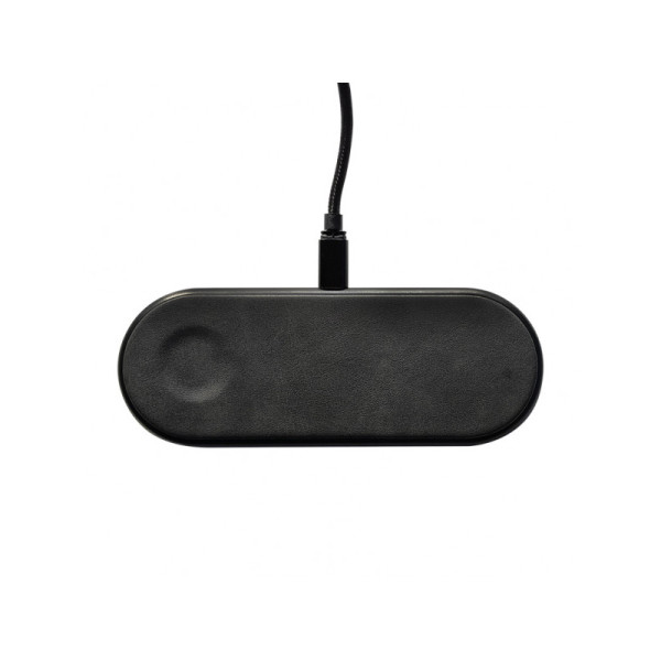 Бездротова зарядка Dual Wireless Charger Q21 /black/ - фото Бездротова зарядка Dual Wireless Charger Q21 /black/
