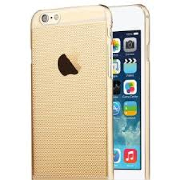 Чехол Накладка для iPhone 6 TOTU Air (Прозрачный золотистый) (Пластик)