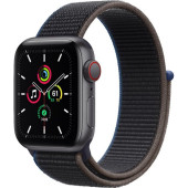 Apple Watch SE GPS + Cellular 40mm Space Gray Aluminum Case with Black Sport L. (MYEE2, MYEL2)