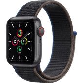Apple Watch SE GPS + Cellular 40mm Space Gray Aluminum Case with Black Sport L. (MYEE2, MYEL2)