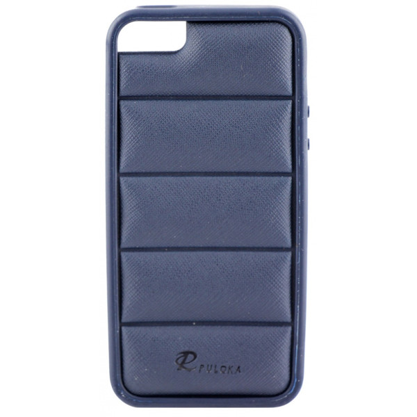 Чехол Накладка для iPhone  5/5S PULOKA (Синий) (Силикон)
