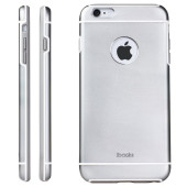 Чехол Накладка для iPhone 6 IBacks Essence-2 (Серебристый) (Алюминий)