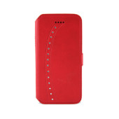 Чохол Книжка для iPhone 5/5S iMobo (червоний) (шкіра)