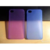 Чохол Накладка для iPhone 4/4S Ultra Slim Case (Блакитний ) (Пластик)