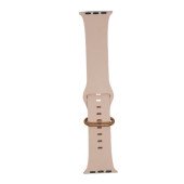 Ремешок-браслет для Apple Watch 38mm/40mm Silicone Band With Snap (pink sand)