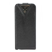 Чехол Флип для iPhone 5/5S GUESS (черный) (кожа)