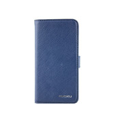 Чехол Книжка для iPhone 5/5S NUOKU (темно синий) (кожа)