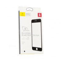 Защитое скло iPhone 7 Baseus 0.3 mm Silk Screen Tempered Glass (Скло) (Білий)