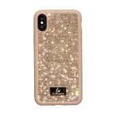Чехол накладка iPhone XS Max The Bling World Stone TPU Case (gold)