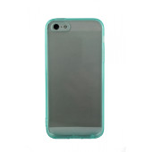 Чехол Накладка для iPhone 5/5S REMAX Creative Case (голубой) (силикон)