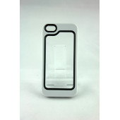 Чехол Накладка для iPhone 5/5S Waterproof (белый) (пластик)