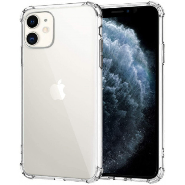 Чехол Накладка для iPhone 11 Simple Silicone Case (Transparent) (Полиулетан)