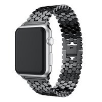 Ремінець-браслет для Apple Watch 38mm/40mm Honeycombs Metall (Black)