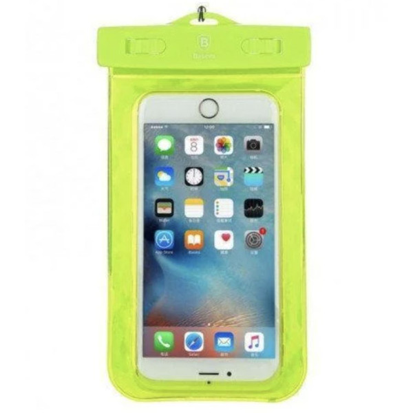Чохол Водонепроникна сумка Baseus для телефону 5.5 Чохол Водонепроникна сумка Baseus для телефону 5.5 green