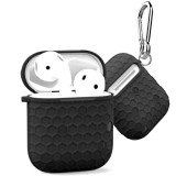 Чохол для AirPods Wiwu Shell Honeycombs Case (black)