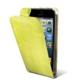 Чехол Флип для iPhone 5/5S Tammy B Leather Cace (желтый) (кожа)