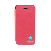 Чехол Книжка для iPhone 5/5S SANTA BARBARA DESINGNER (Розовый) (Кожа)