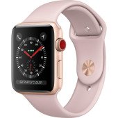 Apple Watch Series 3 GPS + Cellular 42mm Gold Aluminum w. Pink Sand Sport L. (MQKT2)