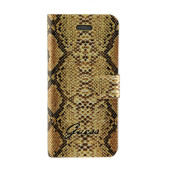 Чохол Фліп для iPhone 5/5S JUSTCAVALLI OROGINAL LEOPARD (бежевий) (шкіра)