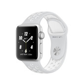 Apple Watch Nike+ 38mm Silver Aluminum Case with Pure Platinum/White Nike Sport Band (MQ172)