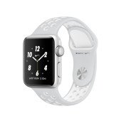 Apple Watch Nike+ 38mm Silver Aluminum Case with Pure Platinum/White Nike Sport Band (MQ172)