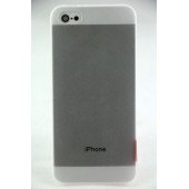 Чехол Накладка для iPhone 5/5S M-TECH TRANSPARENT (Белый) (Пластик)