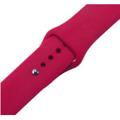Ремешок-браслет для Apple Watch 38mm Silicone Band (rose red)