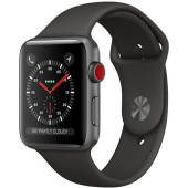 Apple Watch Series 3 GPS + Cellular 42mm Space Gray Aluminum w. Black Sport B. (MR302)