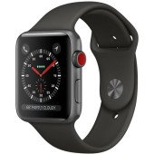Apple Watch Series 3 GPS + Cellular 42mm Space Gray Aluminum w. Black Sport B. (MR302)