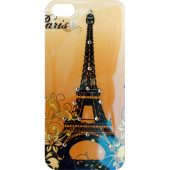 Чехол Накладка для iPhone 5/5S LAVAS SWAROVSKI PARIS (Оранжевый) (пластик)