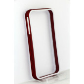 Бампер для iPhone 4/4S S&K (Бордовый) (Пластик)