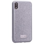 Чехол накладка iPhone XS Max The Bling World LCPC +TPU Case (silver)