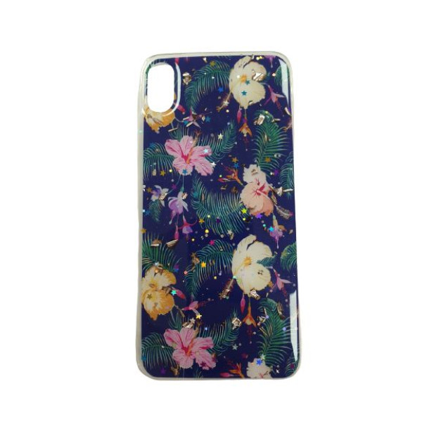 Чехол накладка iPhone Xs Max Magic Flower (dark blue) - фото Чехол накладка iPhone Xs Max Magic Flower (dark blue)