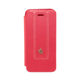 Чехол Книжка для iPhone 5/5S SANTA BARBARA POLO(Розовый) (Кожа)