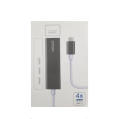 Перехідник Onten HUB Type-C to USB, 4 Port 9596 (Gray)