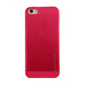 Чехол Накладка для iPhone 5/5S REMAX Creative Case (Красный) (силикон)