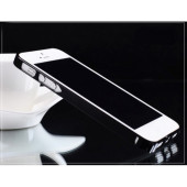 Бампер для iPhone 5/5S CROSS CASE 0.7mm (Черный) (Метал)