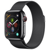 Apple Watch Series 4 GPS + LTE 40mm Black Steel w. Black Milanese l. Black Steel (MTUQ2)