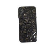 Чехол накладка iPhone Xs Max Rhombus New Year (black)