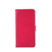 Чехол Книжка для iPhone 5/5S NUOKU (малиновый) (кожа)