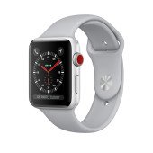 Apple Watch Series 3 GPS + Cellular 42mm Silver Aluminum Case w. Fog Sport B. (MQKM2)